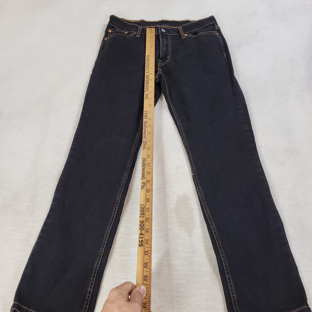 Levis Jeans Womens Size 30X30 Black Skinny Straight Pants WPL 423 Gorpcore Y2k - Picture 4 of 14